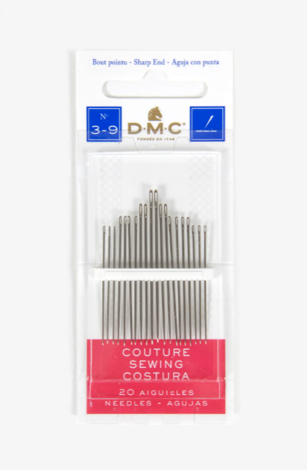 Paño de 20 Agujas de Costura DMC – No. 3 al No. 9