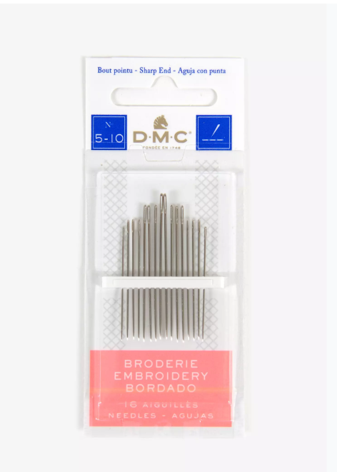 Paño de 16 Agujas DMC para bordar Tamaño 5/10