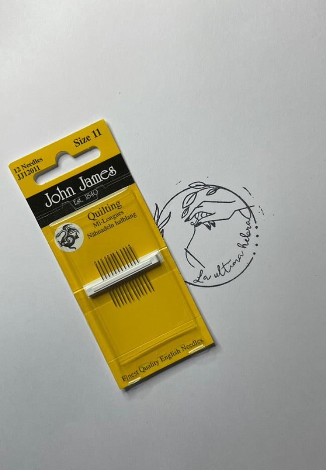 Paño de 20 Entre agujas / Agujas  John James para acolchar - Tamaño 11