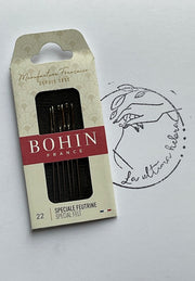 Agujas Bohin para tapiz con puntas especiales “Fetrine”