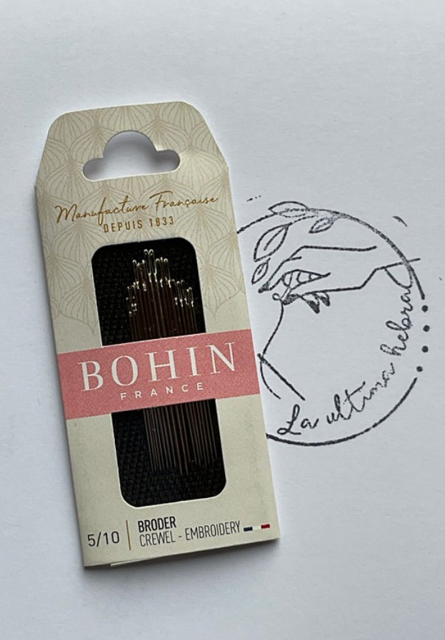 Paño de 16 Agujas Bohin para Bordar Crewel - Tamaño 5/10