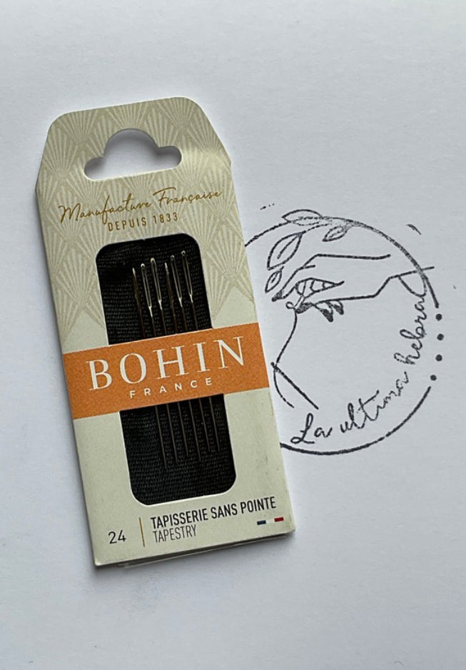 Paño De Agujas Bohin #24 para Tapiz con punta de roma