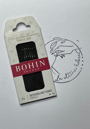Agujas Bohin para tapiz con puntas nº 24