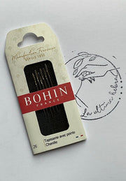 Agujas Bohin para tapiz con puntas nº 26