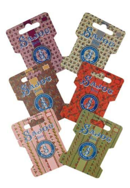 Tarjetas para guardar hilos y cintas Floral 2