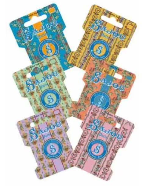 Tarjetas para guardar hilos y cintas  Floral 1