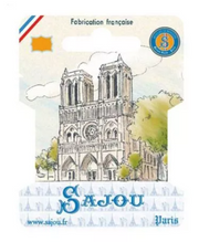 Tarjetas para guardar hilos y cintas - Catedral de Notre Dame