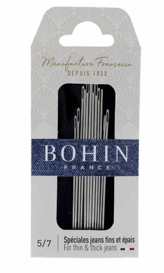 Paño con Agujas Bohin Especiales para Jeans  – No. 5/7